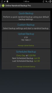 Online Nandroid Backup 4.4.5. Скриншот 1