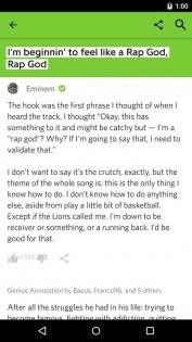 Genius – поиск текстов песен 5.16.0. Скриншот 2