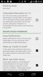 Greenify 5.1.1. Скриншот 6