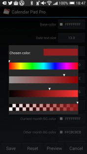 Calendar Pad 3.3.5. Скриншот 4