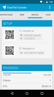 Fast File Transfer 2.1.5. Скриншот 6