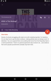 Pocket Casts 7.76a. Скриншот 8