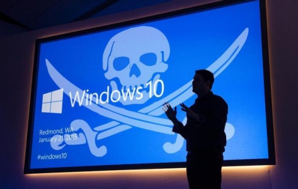 Windows 10 активно борется с пиратским ПО