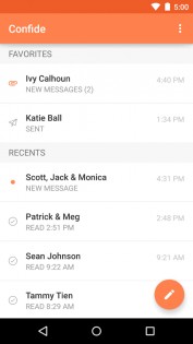 Confide – приватный мессенджер 8.0.0. Скриншот 5
