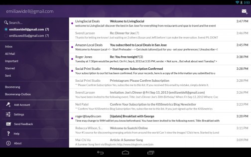Boomerang Mail 0.16.040. Скриншот 3