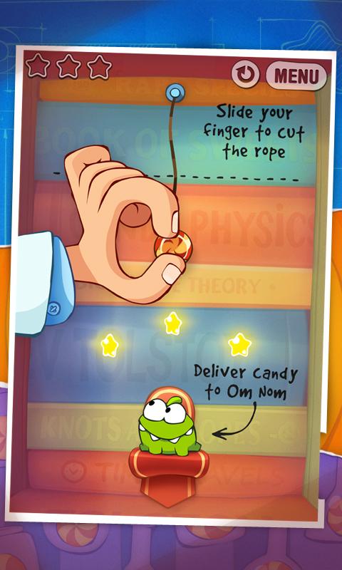 Cut the rope experiments  