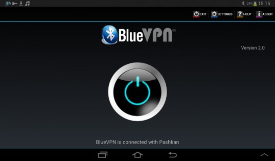 BlueVPN 2.6. Скриншот 1
