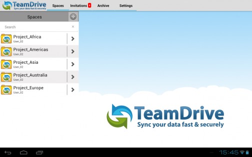 TeamDrive 3.3.2.1251. Скриншот 1