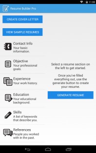 Resume Builder Pro 2.6. Скриншот 6