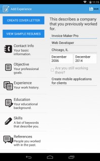 Resume Builder Pro 2.6. Скриншот 9