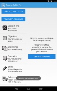 Resume Builder Pro 2.6. Скриншот 10