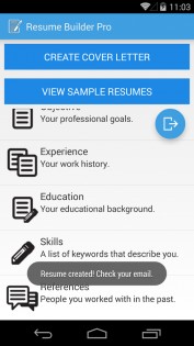 Resume Builder Pro 2.6. Скриншот 15