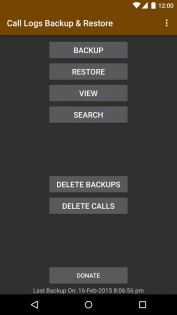 Call Logs Backup & Restore 3.70. Скриншот 2