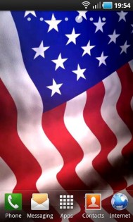 Animated American Flag LWP 4.0. Скриншот 3