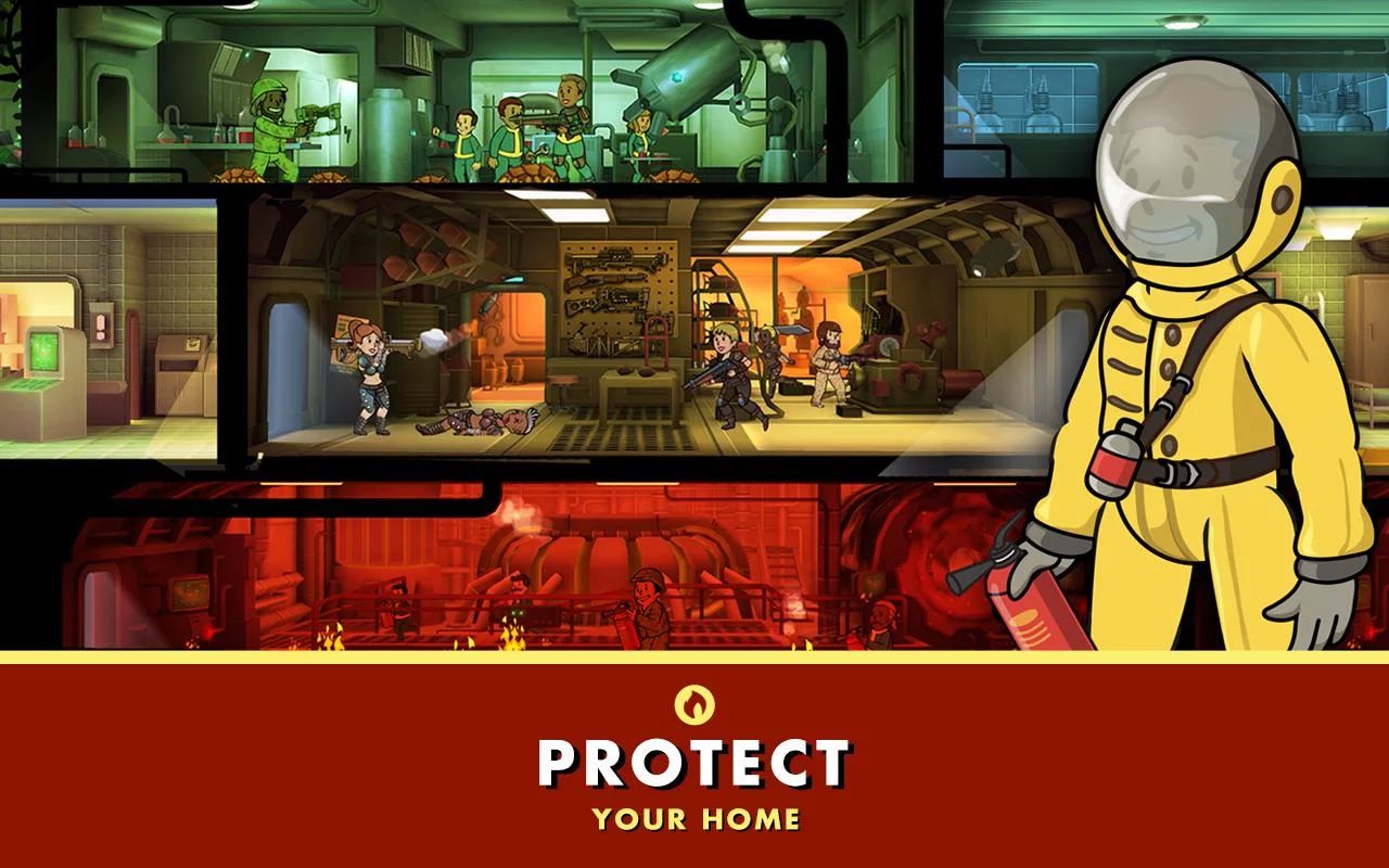 play the same game on xbox one as android fallout shelter