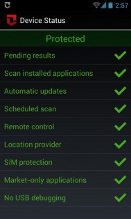 Zoner Mobile Security 1.8.5. Скриншот 2