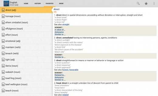 Advanced English Dictionary and Thesaurus 14.1.859. Скриншот 3