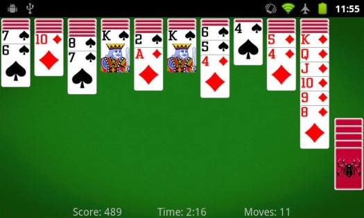 Spider Solitaire 7.0.1.4552. Скриншот 6
