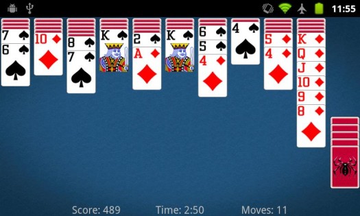 Spider Solitaire 7.0.1.4552. Скриншот 7