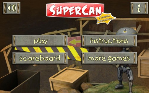 Supercan Canyon Adventure. Скриншот 1