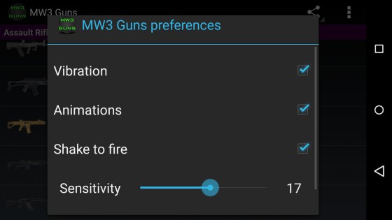 MW3 Guns 1.9. Скриншот 4