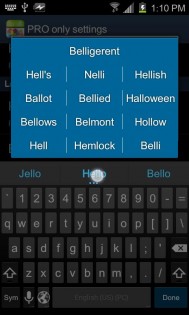 Jelly Bean keyboard (VLLWP) 1.9.8.7 Free. Скриншот 6