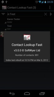 Contact Lookup Fast 3.3.2. Скриншот 3