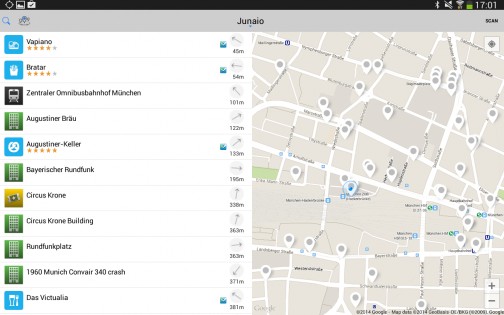 junaio 2.5.4. Скриншот 2