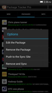 Package Tracker Express 2.5.0. Скриншот 5