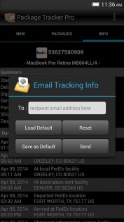 Package Tracker Express 2.5.0. Скриншот 8