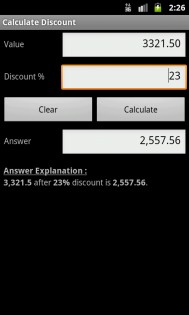Percent Calculator+ 1.4.4a. Скриншот 1