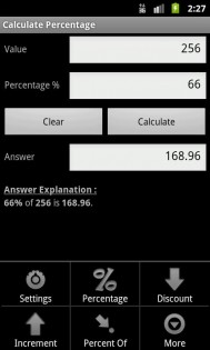 Percent Calculator+ 1.4.4a. Скриншот 2