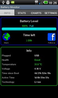 Battery Monitor 1.4.11. Скриншот 3