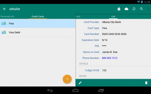 eWallet Viewer for Android 7.4.0.194. Скриншот 11