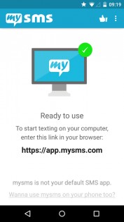 mysms – синхронизация SMS с ПК 7.1.1. Скриншот 4