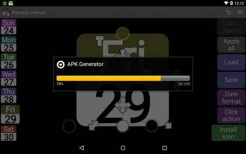 Statusbar Calendar Demo 2.13. Скриншот 2