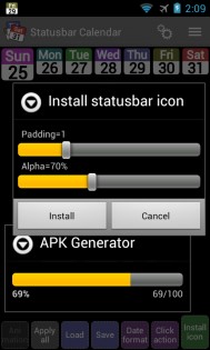 Statusbar Calendar Demo 2.13. Скриншот 8