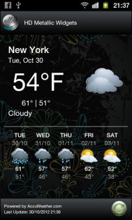 HD Metallic Widgets 5.4. Скриншот 6