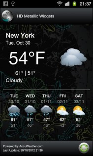 HD Metallic Widgets 5.4. Скриншот 6