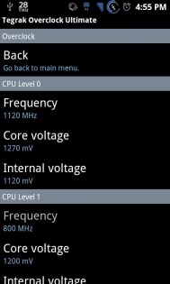 Tegrak Overclock 1.9.12. Скриншот 2