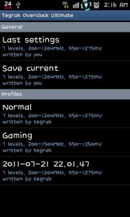 Tegrak Overclock 1.9.12. Скриншот 3