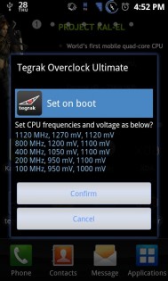 Tegrak Overclock 1.9.12. Скриншот 5