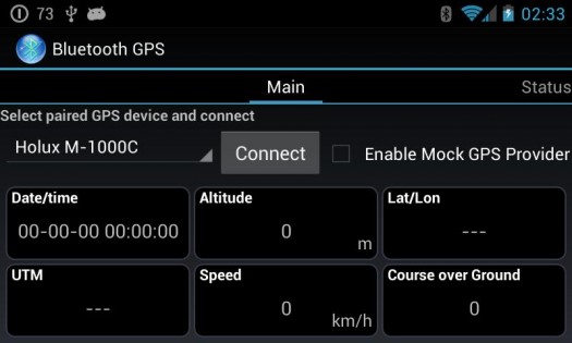 Bluetooth GPS 1.3.7. Скриншот 4