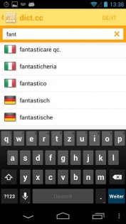 dict.cc 13.0.3. Скриншот 8
