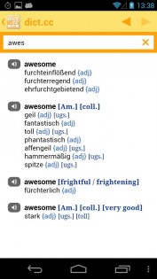 dict.cc 13.0.3. Скриншот 9