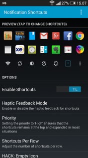 Notification Shortcuts 4.6.1. Скриншот 3