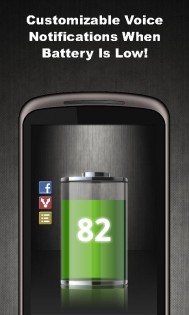 *Talking Battery Widget 2.0.0. Скриншот 1