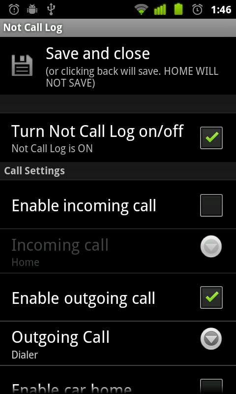 Could not call. 3cx Call log Android. Not callable.