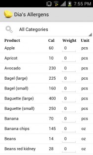 Dia’s Allergens 1.0.2. Скриншот 2