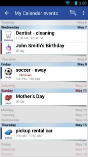 Blik Calendar Widget 4.2.7. Скриншот 3